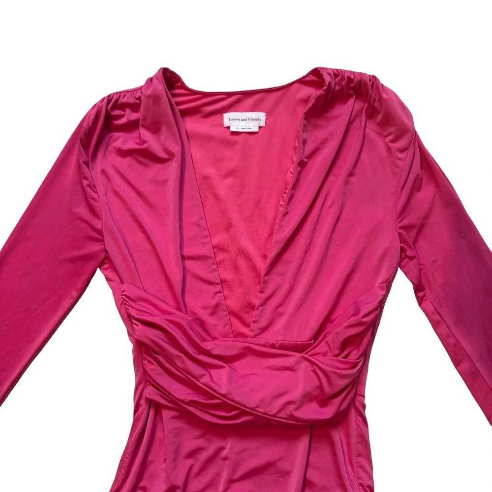 Lovers and Friends Anya Bodysuit - Hot Pink, Sz XS - Picture 9 of 14